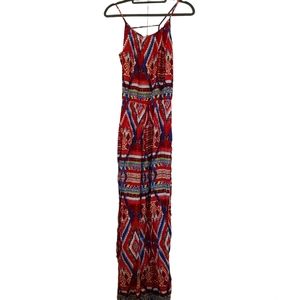 PRINTED Jumpsuit SMALL Red Blue White Yellow green